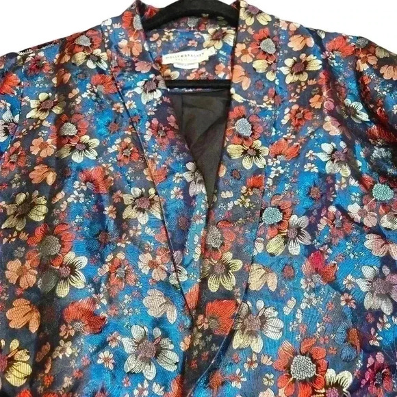 Molly Bracken Premium Green Floral Blazer Size Large #156 - Picture 4 of 7